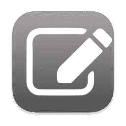 Text Edit macOS icon