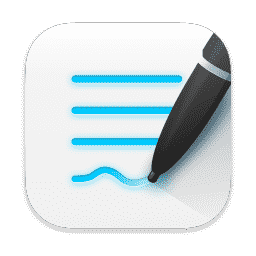 Text Edit macOS icon
