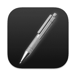 Textedit (Pure Dark) macOS icon