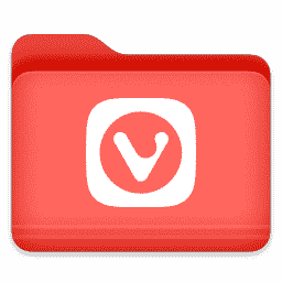 Vivaldi Dark Red Folder