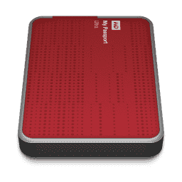 WD My Passport Ultra Red