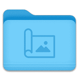 Wallpaper folder macOS icon