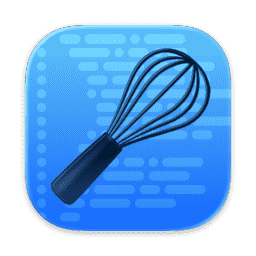 Whisk, Visual Code Editor App (Liquid Glass) macOS icon