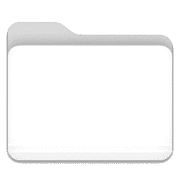 White Folder macOS icon