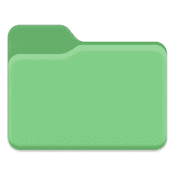 Windows 11 Folder (Green) macOS icon