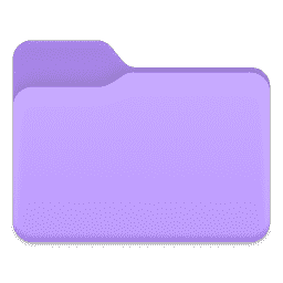Windows 11 Folder (Purple) macOS icon