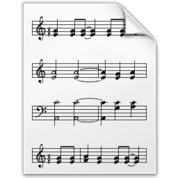 Windows 7 Music Sheet Document macOS icon