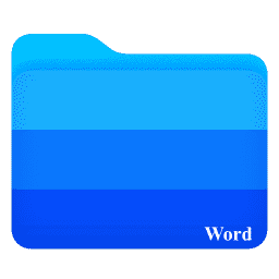 Word Folder macOS icon