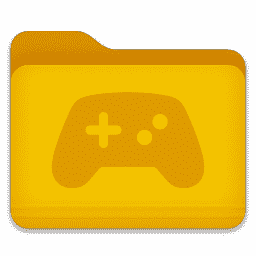 Yellow Game Controller Folder macOS icon