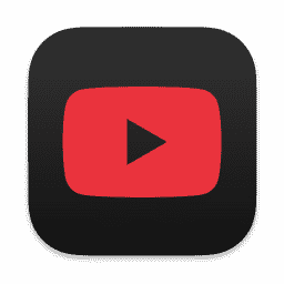 YouTube (iOS 18/Dark Mode) macOS icon