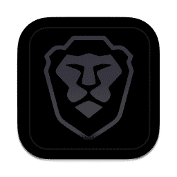 brave browser - dark macOS icon