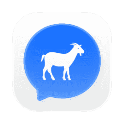 caprine - white macOS icon