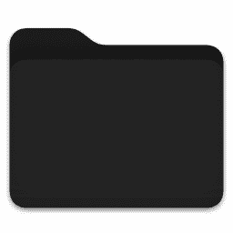 folder black macOS icon