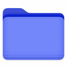 folder blue macOS icon