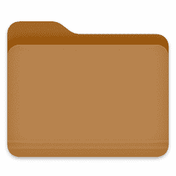 folder brown macOS icon