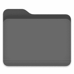 folder dark gray macOS icon