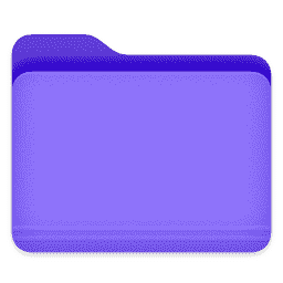 folder indigo macOS icon