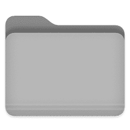 folder light gray macOS icon