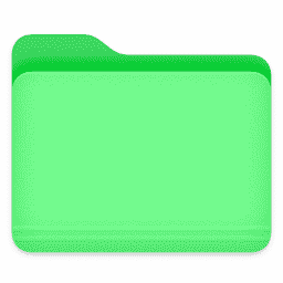 folder light green macOS icon