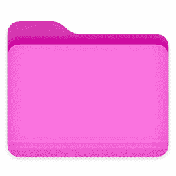 folder magenta macOS icon