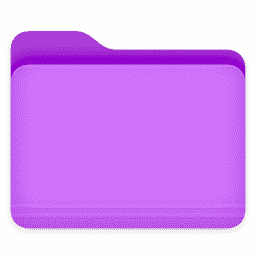 folder purple macOS icon