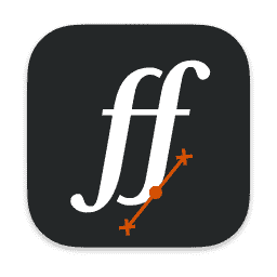 font_forge_dark macOS icon