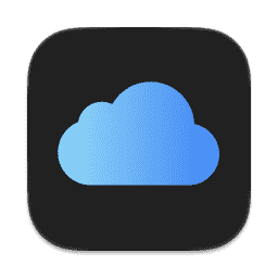 iCloud Dark macOS icon
