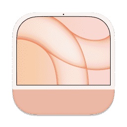 iMac M1 (Orange) Light macOS icon