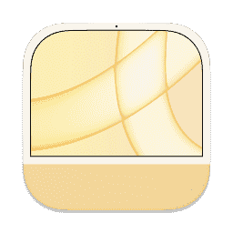 iMac M1 (Yellow) Light macOS icon
