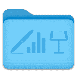iWork - Folder macOS icon