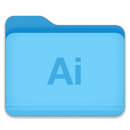 Adobe Illustrator Folder macOS icon