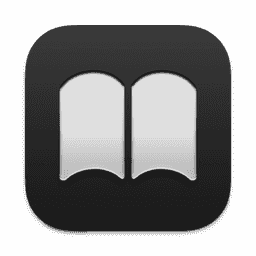 Books (Pure Dark) macOS icon
