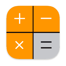 Calculator (iOS 7) macOS icon