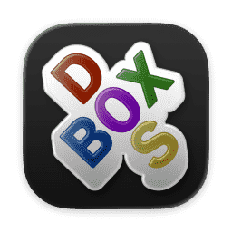 DOSBox-X (macOS 26, Dark)