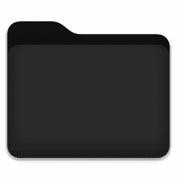Dark Grey Colour - Folder macOS icon