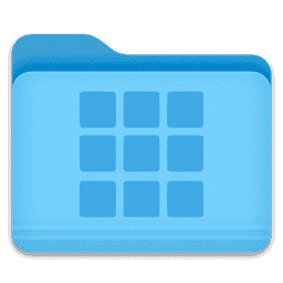Design Grid Folder macOS icon