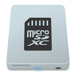 Drive Grey Micro SD HC icon for macOS