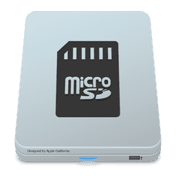 Drive Grey Micro SD icon for macOS