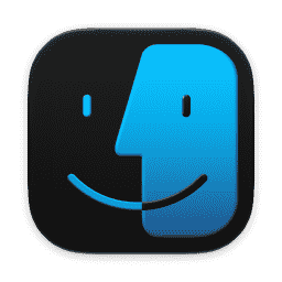 Finder Dark macOS 27 icon