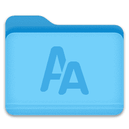 Folder - Fonts macOS icon