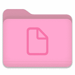 Folder Light Pink Documents macOS icon