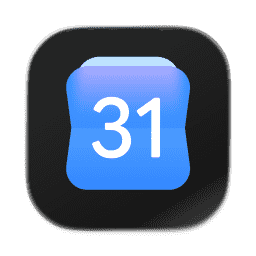 Google Calendar (Dark) macOS icon