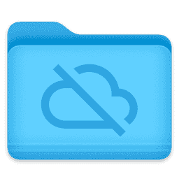 Google Drive disconnected folder (Dark)
