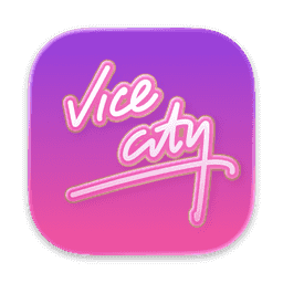 Grand Theft Auto Vice City (Liquid Glass) macOS icon