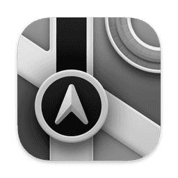 Maps (Pure Dark) macOS icon