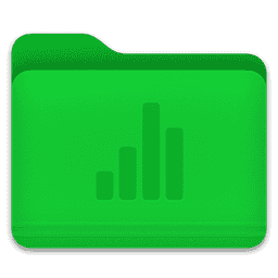 Numbers - Folder macOS icon