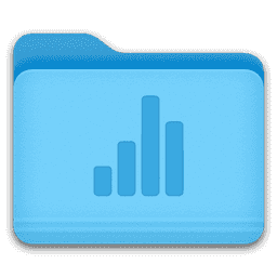 Numbers Folder macOS icon