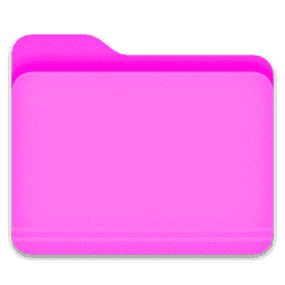 Pink Folder macOS icon