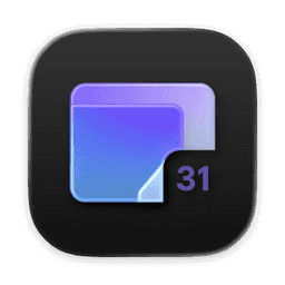 Proton Calendar (Dark) macOS icon