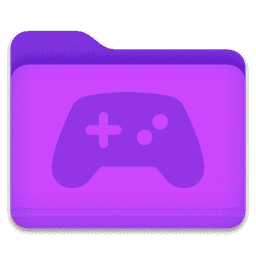 Purple Game Controller Folder